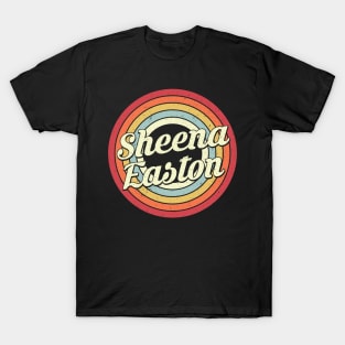 Sheena Proud Name Retro Rainbow Tribute T-Shirt